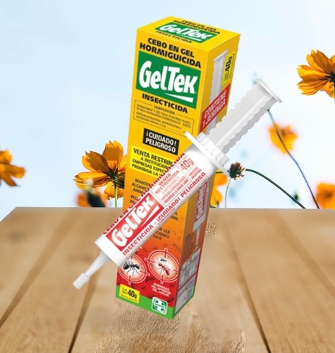 Imagen 6 de 8 de Jeringa Gel Veneno Hormigas Geltek Hormiguicida 40 Gr