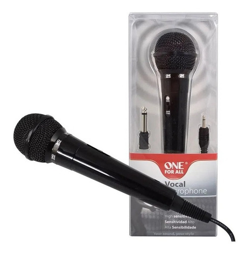 Imagen 2 de 3 de Microfono Karaoke Cable 3 Mts One For All Sv 5900 Ade