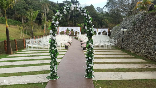Imagem 9 de 10 de Locação Aluguel Bancos Cerimônia Madeira Rústica Casamento