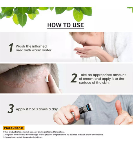 2 Piezas De Crema Para La Dermatitis Seborreica