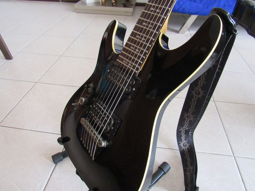 Guitarra Schecter Omen 7 Zurda. Pickups Custom Y Split Coil