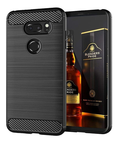 Funda Protectora Negra Para Telefono LG V35 / LG V30 Y Mas