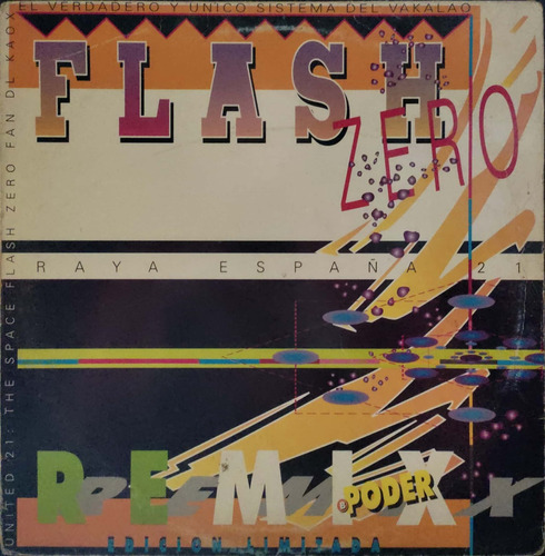 Disco Vinilo Raya España 21 Flash Zero Maxi España Lamdisc
