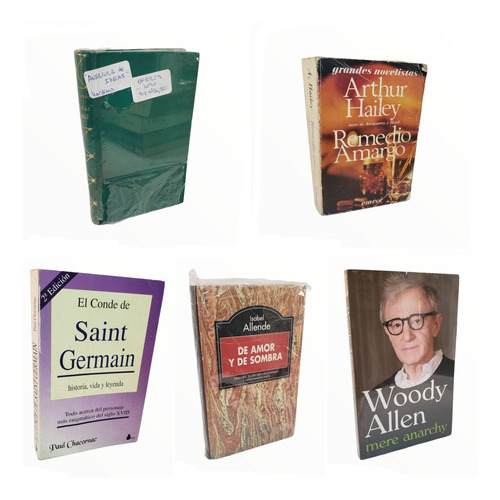 Lote De Libros X 5u De Amor Y De Sombra Woody Allen Etc