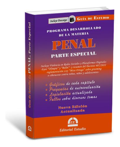 Guía De Estudio Penal Especial -última Edición- Ed. Estudio