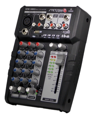 Imagem 5 de 8 de Mesa De Som Automotivo Stm1003 12v Multiplayer 3 Canais