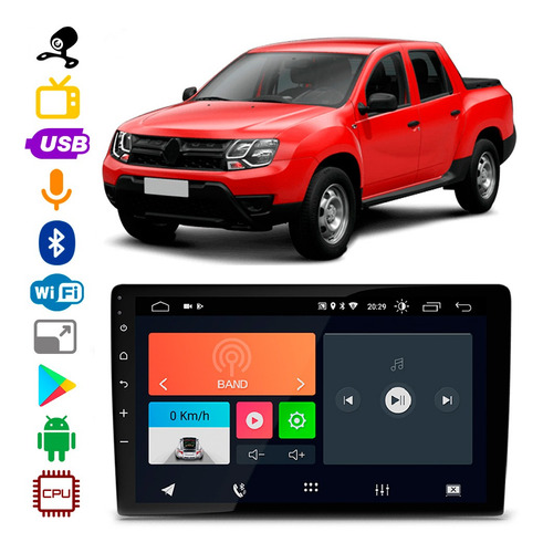 Radio Renault Duster Oroch 2015 A 2019 Bt Android App Câmera