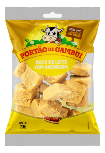 Doce de Leite com Amendoim Portão de Cambuí Pacote 200g