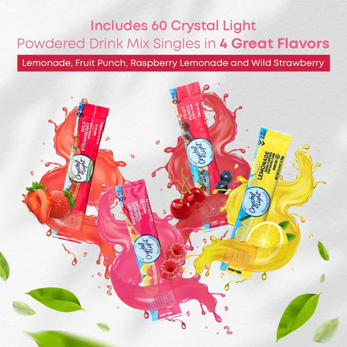 Crystal Light - Mezcla De Bebida En Polvo Sin AzĂșcar, Sabor