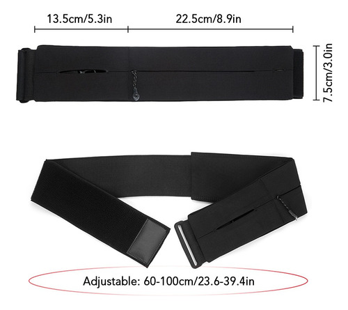 Slim Running Cinturón Bolsa Cinturón Pack Teléfono Titular D