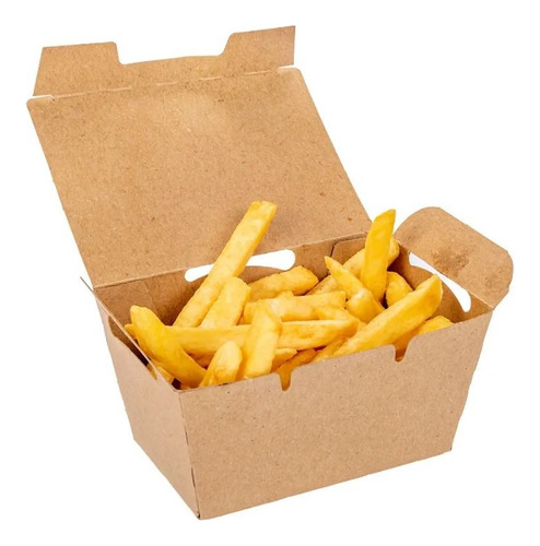 Caja Delivery Papas Fritas O Nuggets Fast Food Caja X 150u.