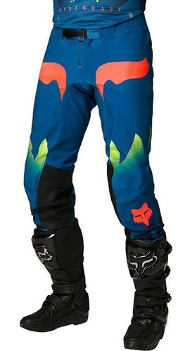 Pantalon Moto Flexair Mawlr Azul Fox