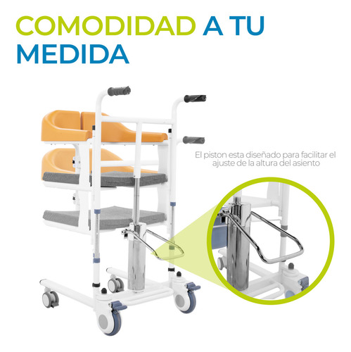 Silla Hidráulica Ducha Elevador Paciente Onof