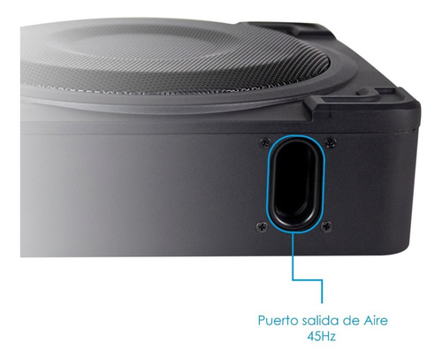 Imagen 6 de 8 de Subwoofer Amplificado 8' Axel By Steelpro + Kit De Cables
