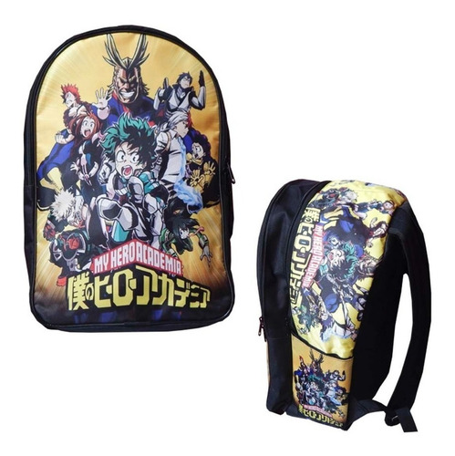 Imagen 3 de 3 de My Hero Academia Mochila Backpack All Might Izuku Shoto