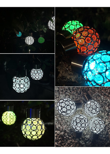 Linterna Solar Colgante Led Para Jardín Ip65 4 Piezas
