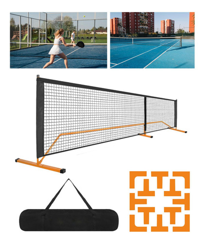 Red Portátil De Pickleball, Red De Pelota De Naranja