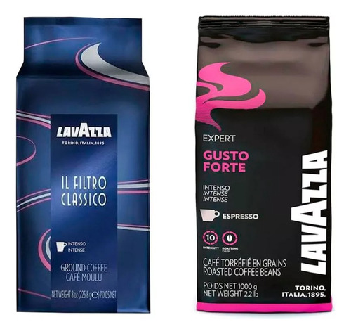 Cafe Lavazza Gusto Forte Grano 1kg +filtro Clasico Molid 1kg