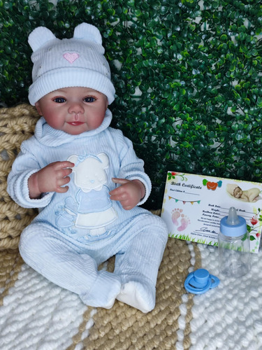 Bebe Reborn Original Muñeca Vinilo Completo 45 Cm Doll Fily