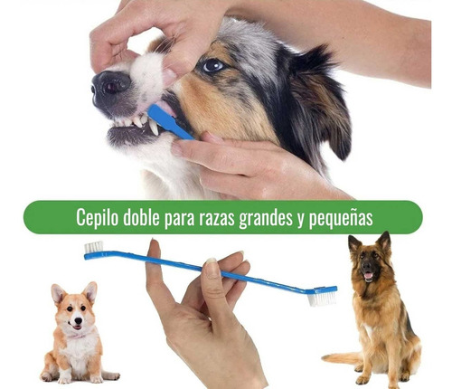 Set 3 Cepillos De Dientes Para Mascotas Perro Higiene Dental