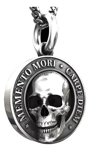 Collar Memento Mori Con Colgante De Carpe Diem