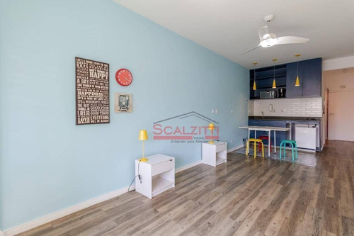 Studio Com 1 Dormitório À Venda, 35 M² Por R$ 370.000,00 - Consolação - São Paulo/sp - St0336