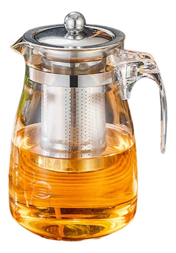 Tetera Té Infusiones Vidrio Con Filtro Acero Inox 750ml