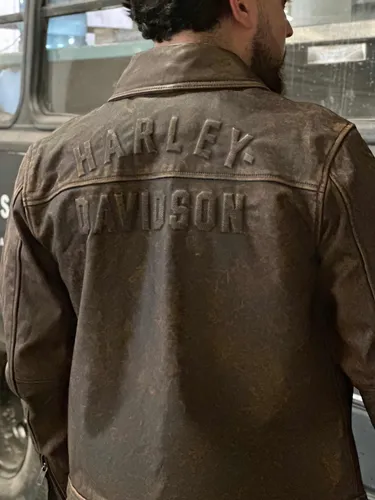 Chamarra Piel Harley Davidson Men s Gas Oil Leather Jacket