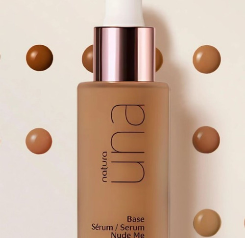 Base de maquiagem líquida Natura Una Una Serum Nude me tom 10n - 30mL 100g