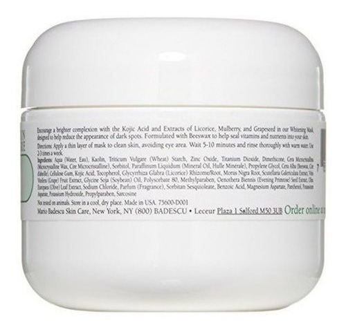 Imagen 2 de 2 de Mario Badescu Mascarilla Blanqueadora, 2 Oz