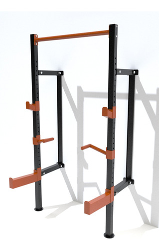 Media Jaula Crossfit Rack Sentadillas Plegable Vertical Gym