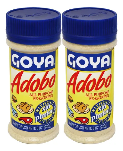 Goya Adobo Condimento Sin Pimienta 8oz Condimento Multiuso -
