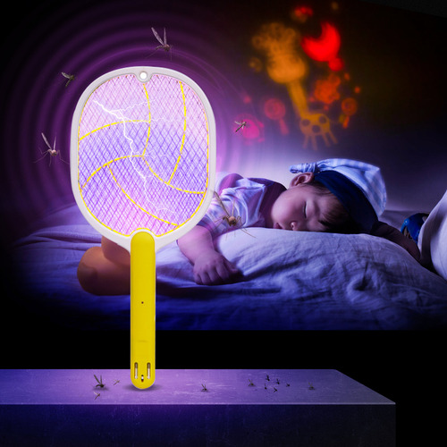 Recargable Matamoscas Y Mosquitos Eléctrico Adecuado Para Dormitorios, Salas De Estar, Jardines, Baños, Almacenes Y Otros Lugares Con Muchas Moscas, Mosquitos E Insectos Color Azul