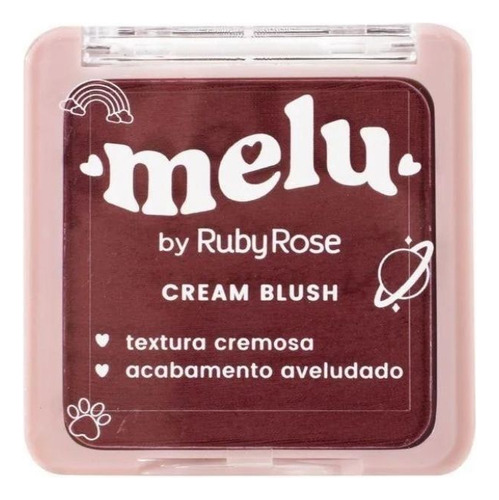 Blush Cream Melu By Ruby Rose Cor 01 Cherry 9g