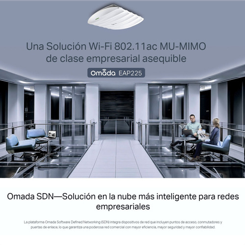 Imagen 7 de 10 de Access Point De Techo Wifi Gigabit Ac1350, Tp-link Eap225