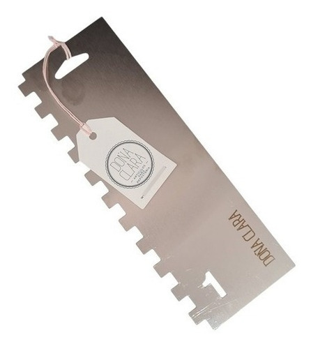 Imagen 3 de 5 de Scraper Alisador Peine Nº 1 Acero Doña Clara 22x8cm Belgrano