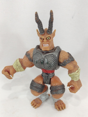 Boneco Antigo Guerreiro Chifrudo Medieval Monstro (Usado)