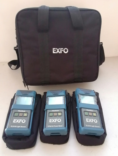 Kit Medidor De Potencia Óptica Fuentes Sm Mm Exfo Fiberbasix (Usado)