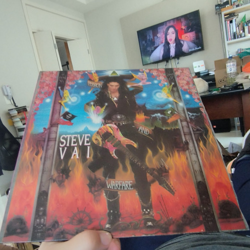 Lp Steve Vai - Passion And Warfare - C/encarte - Impecável