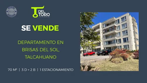 Departamento En Venta De 3 Dorm En Brisas Del Sol.talcahuano