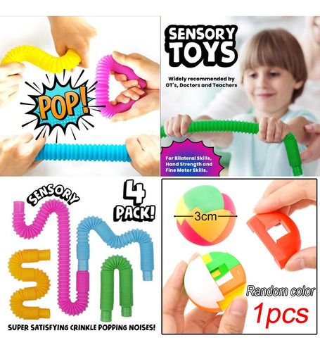 Kit De Teclado De Juego Pop De 52 Pelotas De Alivio Para Aut