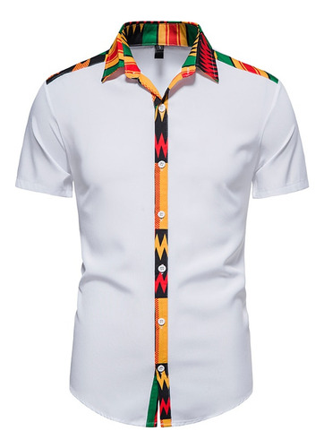 Camisa Con Estampado Africano Para Hombre, Ropa Vintage, Ven