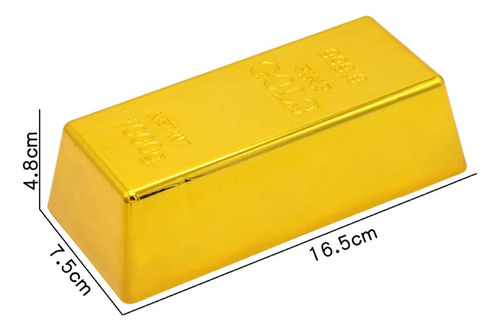 Barra De Ouro Falsa, Réplica De Tijolo Dourado, Mesa De