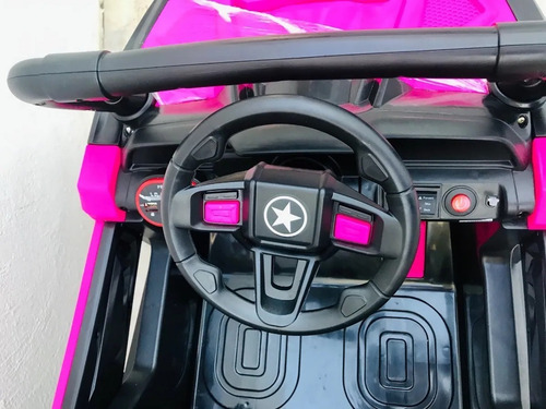 Montable Eléctrico Buggy Rzr Rosa Control Remoto 12v En Caja Rosa Chicle