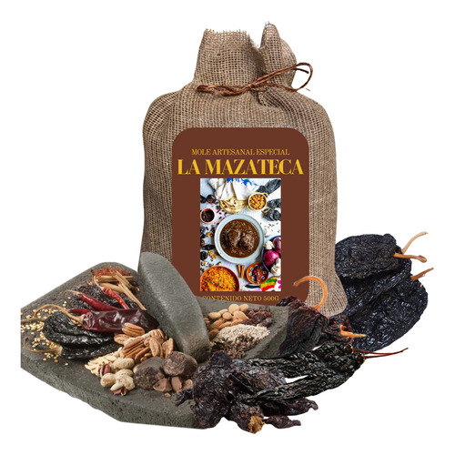 Mole 100 % Artesanal Sin Espesantes Especial 500 G