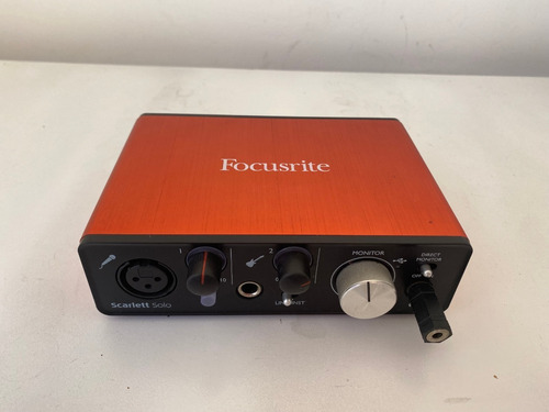 Interfaz De Audio Focusrite Scarlett Solo 2.ª  Gen