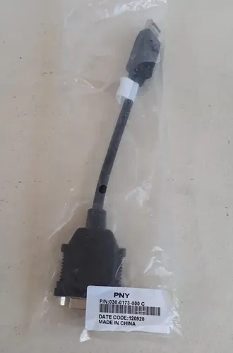 Câble DisplayPort Vers DVI PNY 25,4 Cm - Connexion Vidéo Simple - 3