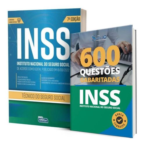 Kit Apostila Inss Tecnico + 500 Questões Gabaritadas