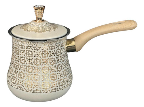 Cafetera Turca De Acero Inoxidable, 550 Ml Patrón Dorado