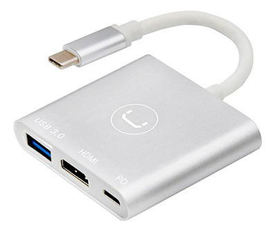 Hub Unno 3en1 Tipo C Hdmi/pd/usb 3.0 - Tecnobox